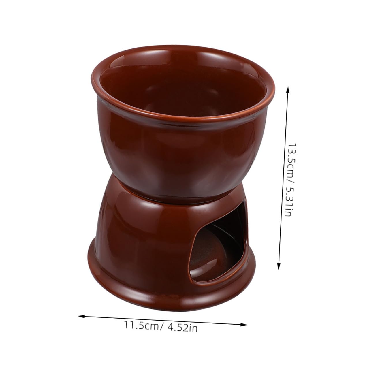 Luxshiny 2piezas Horno de Calentamiento de Cerámica Ollas para Fondue de Queso Tazas de Porcelana para Derretir Chocolate Aceite Caliente Caldo Uso para Fiestas