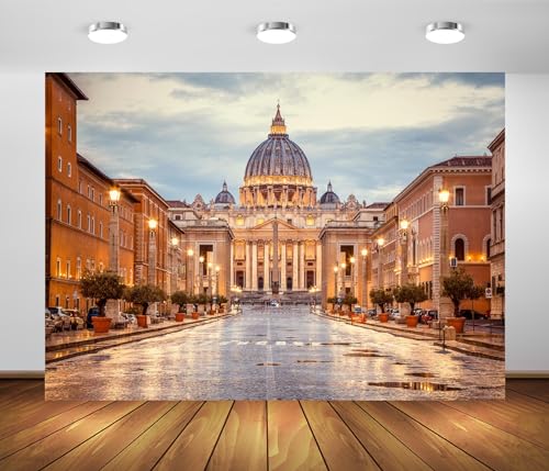 Fondo Fotográfico Loccor 7x5ft Catedral San Pedro miniatura 3