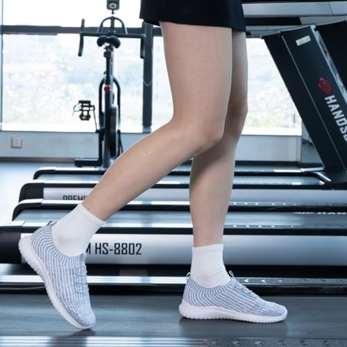 konhill Damen Walkingschuhe Bequemen Leichte Slip On Sneakers Tennisschuhe Freizeitschuhe – Bild 5