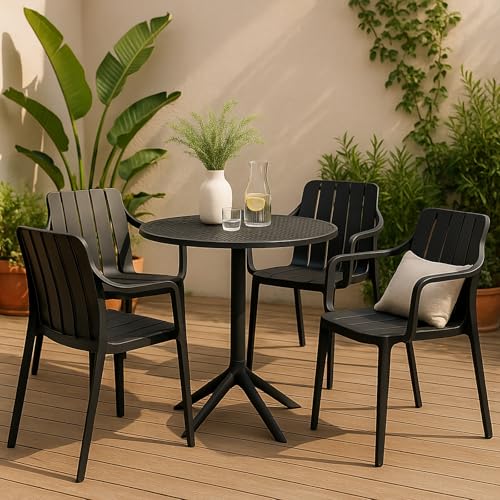 Table de jardin résistante aux intempéries et stable pour terrasse - 5