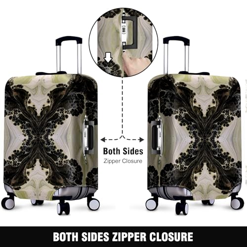 Travel Luggage Cover Suitcase Protector Scratch-Resistant Fit Not Included Suitcase Abstract Leaves XL-30-32in2
