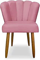 Cadeira Pétala Rosa Sala de Estar, Penteadeira E Salão Liberty Móveis