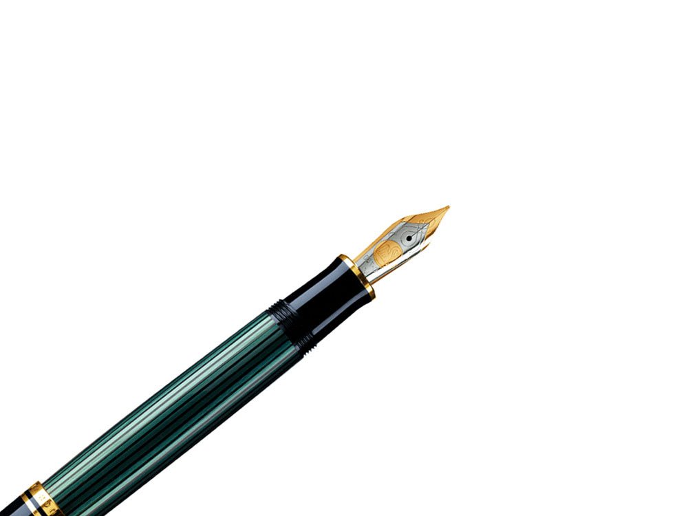 Pelikan Premium Stylo plume de luxe Souverain M600 Pointe Moyenne Noir/Vert