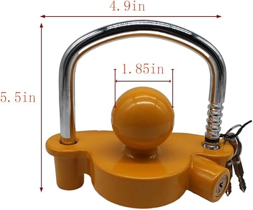 Miniatura 4 de Cerraduras de enganche para remolque, acoplador universal de bola para acopladores, cerraduras de remolque, accesorios para remolques de viaje