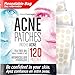 Pimple Patches for Face (120 Pack), Hydrocolloid Patch with Tea Tree Oil - Pimple Patch Zit Patch and Pimple Stickers - Hydrocolloid Acne Patches for Face - Zit Patches -Blemish Patches