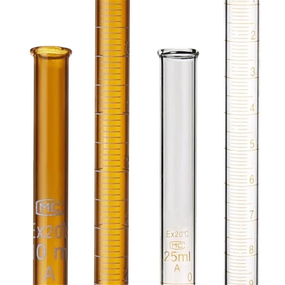 Bureta de ácido blanco/marrón de 10 ml, 25 ml, 50 ml y 100 ml for equipo de laboratorio de vidrio transparente.(Brown-100ml)