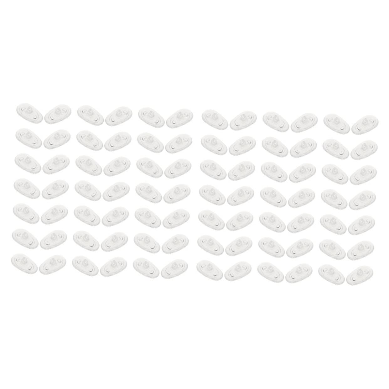 SOESFOUFU 40 Pairs Glasses Nose Pads Glasses Nose Guards Silicone Eyeglass Nose Pads Glasses Nose Pad Cushion Clear Eyeglass Nose Pads Glasses Clip Plastic Core