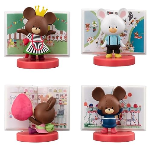 くまのがっこう カプセルストーリーフィギュア [全4種セット フルコンプ] ガチャガチャ カプセルトイ