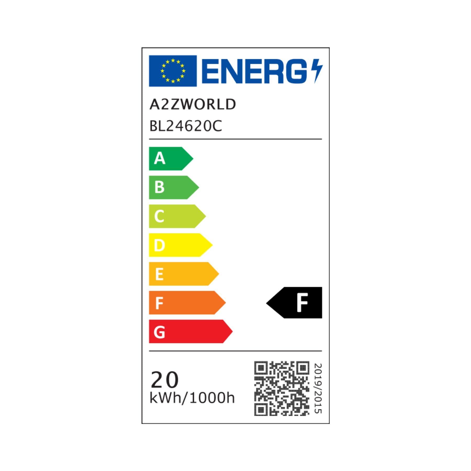 A2ZWORLD Taśma LED 24 V gięta, ciepła biel 3000 K, 20 W/M 120 lM/W, do kasety reklamowej bez cienia, możliwość przycięcia co 5 cm, z soczewką 180°, szerokość 8 mm, długość 5 metrów