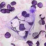 Artificial Silk Rose Petals 300pcs - for The Flower Girl Baskets, Bridal Shower, Table Decoration, P