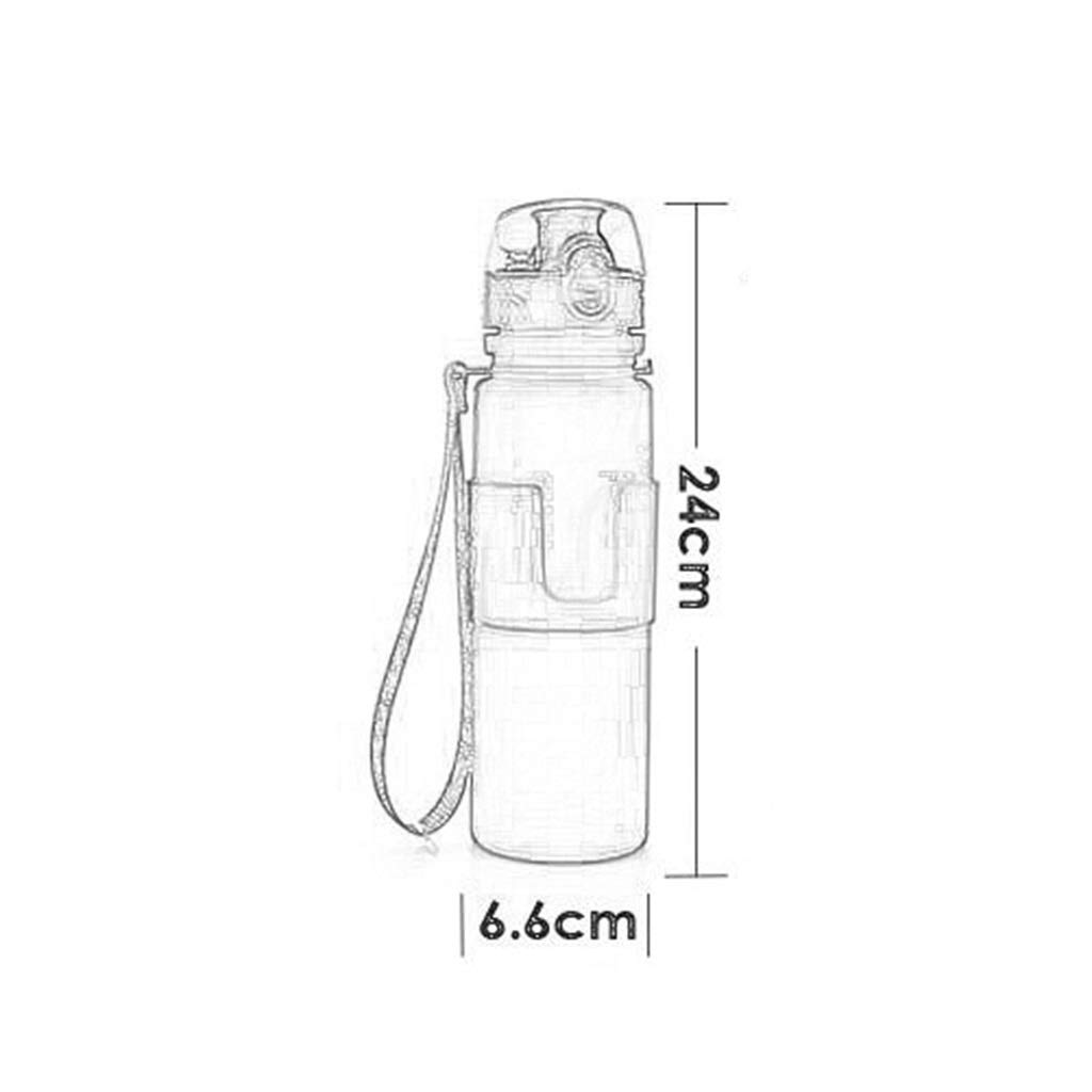 Faltbare Wasserflasche, 500 Ml Auslaufsicher BPA-frei Tragbar Benutzt for Tourismusbewegung (3 Farben, 2 Spezifikationen)