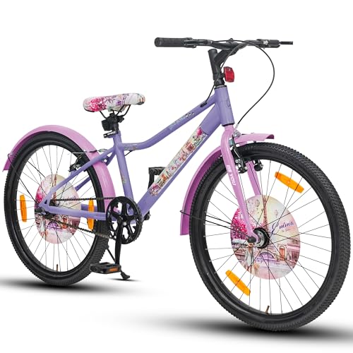 Image of Emma Cycle for Kids 10 to 15 Years Girls (Purple /Pink, 24T)