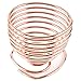 LINVINC Taza de Huevo de Metal - Spiral Juego de Hervido Hueveras para Huevos de Cocina y Desayuno, Plateado, Oro Rosa, Oro