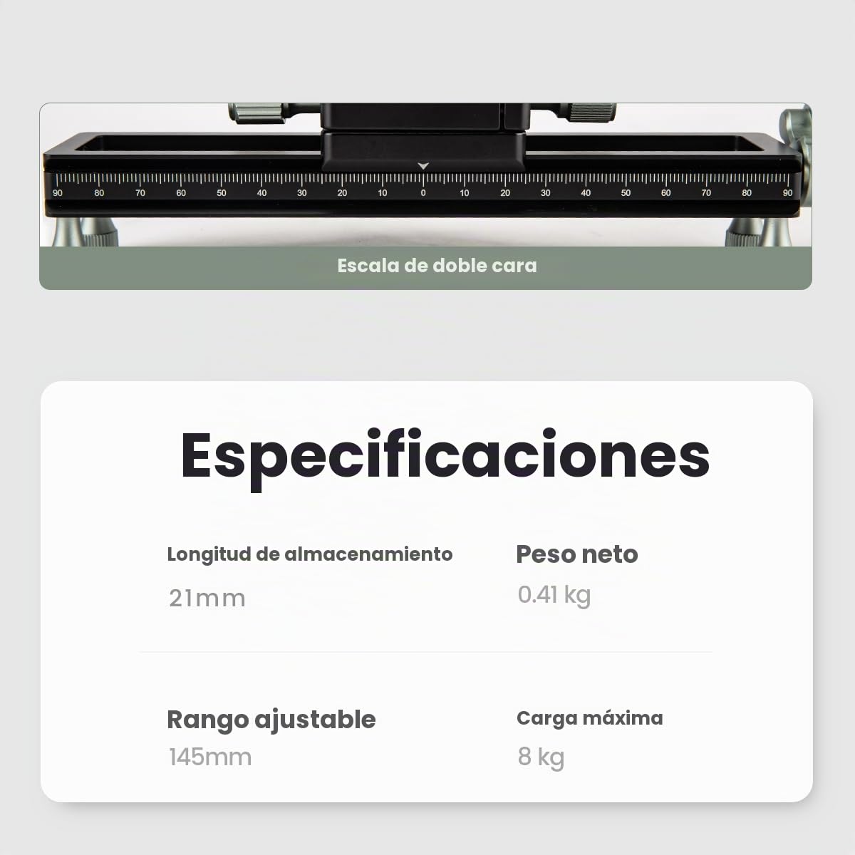 Fotopro Deslizador de Riel de Enfoque Macro para fotografía Macro de Primeros Planos con Placa de liberación rápida de aleación de Aluminio Universal Camera Slider for DSLR Camera Camcorder