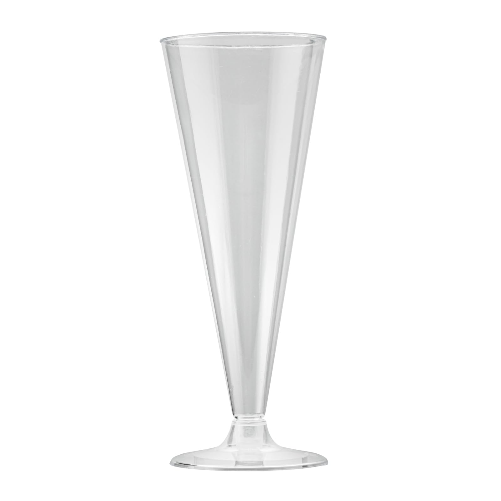RW Base - Copas de tostado de 6.5 onzas, 20 copas de champán desechables, con una base de extracción, vasos de cóctel de plástico transparente, servir vino espumoso, para fiestas Restaurantware