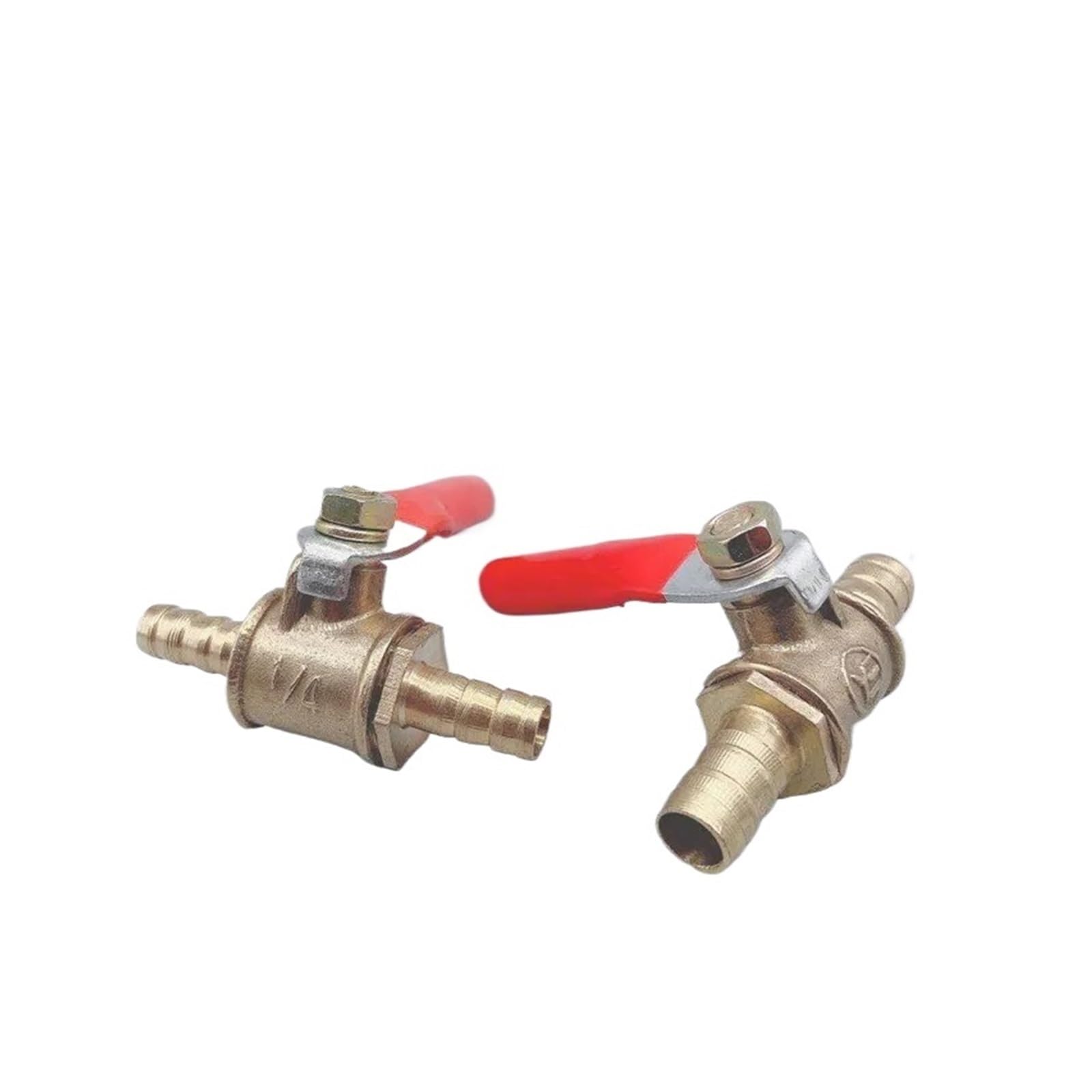 BALYDLUL 1PCS Red handle small Valve 6mm-12mm(8mm Barb)