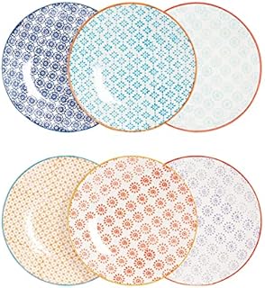 Nicola Spring Patterned Side/Dessert Plates - 180mm (7 Inches) - 6 Designs - Box Of 6