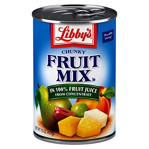 Libby's Fruit Mix Chunky In Pear Juices Concentrate Cans, 15 Ounce (Pack of 12)