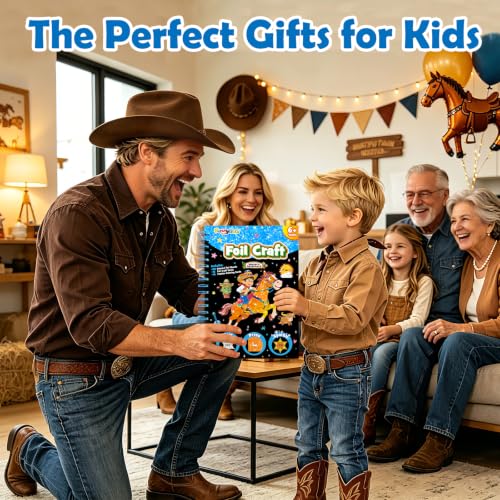 Image of FUNNYB&G Foil Art Craft Kit for Kids, Sparkly Birthday Gift Toy for Kids
