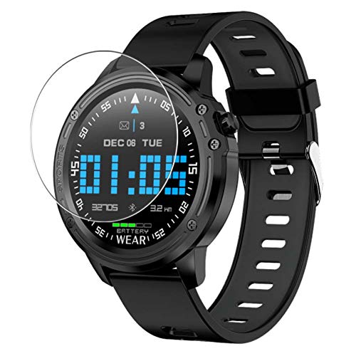 Vaxson 3 Pièces Film Protecteur d'écran en Verre Trempé, compatible avec Padgene L8 1.2' Smartwatch smart watch, 9H Screen Protector Guard