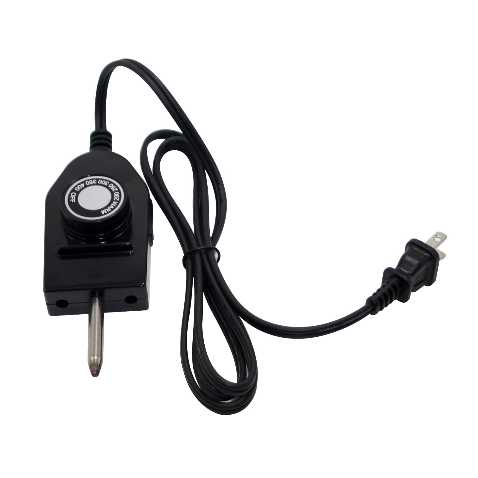 Photo 1 of 06900 Probe Temperature Control Thermostat Cord Replacement for Presto Electric Skillets Grills Griddles 0216001, 0590001, 1 & 3/8" Spacing Between Terminals Electric Heat Probe Control 125V10A