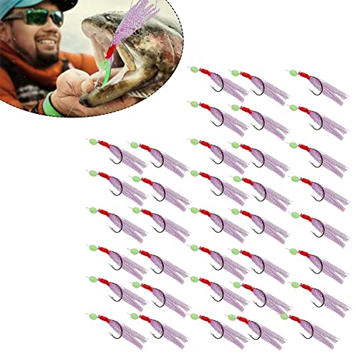 Vissersopplantingen Pre-gebonden zee Hoog koolstofstaal Visserijhaken kleurrijke visstateren 36 st. - Image 4