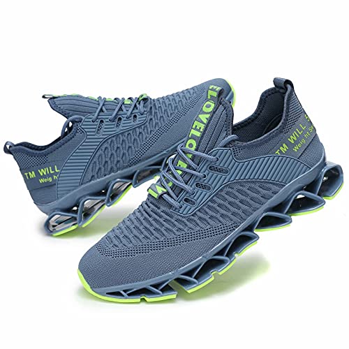 Image of Chopben Men's Running Shoes Blade Non Slip Fashion Sneakers Breathable Mesh Soft Sole Casual Athletic Walking Shoes