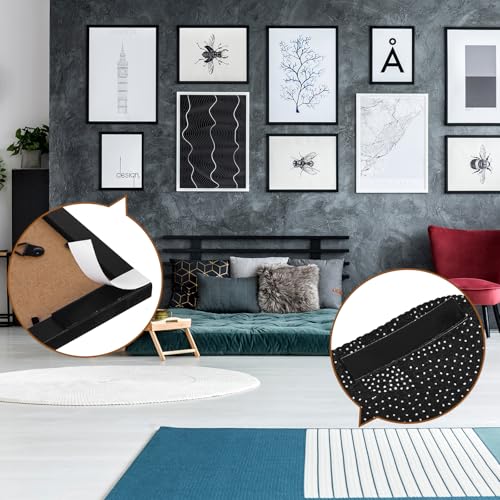Image of Tatuo 2 Rolls Double Sided Foam Tape 0.6 Inch by 50 Feet Black PE Foam Tape Sponge Soft Mounting Adhesive for DIY Craft Picture Poster Hanging