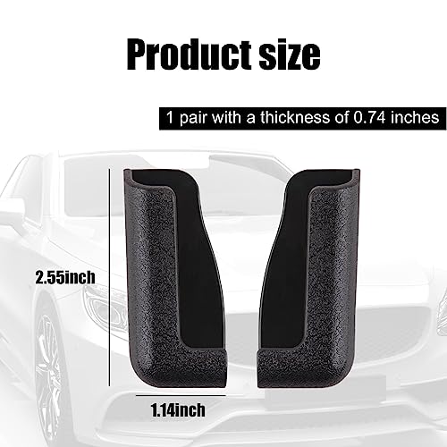 Image of 2 Pack Car Phone Holder, Multifunctional Dashboard Phone Holder, Self-Adhesive, Adjustable Width (Black)