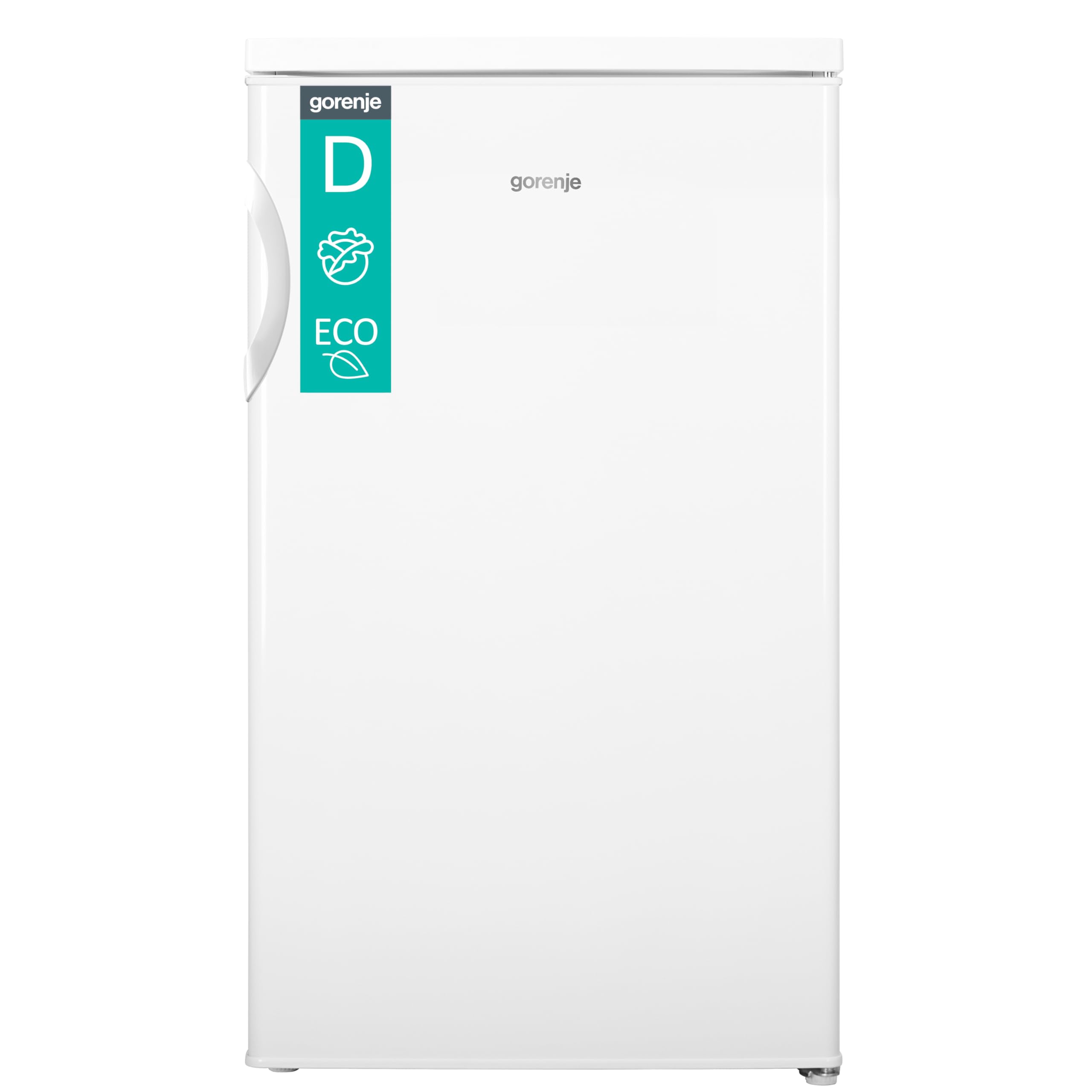 Gorenje R49DPW Tischkühlschrank/Freistehend/EEK D / 39 dB / 133 Liter/Gemüsefach/LED Beleuchtung/Türanschlag wechselbar/HxBxT 84,5 x 56 x 57,9 cm/Weiß
