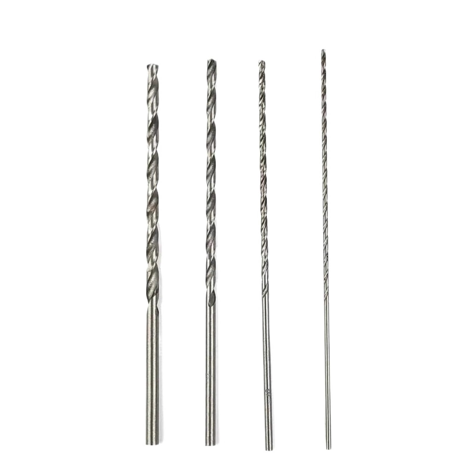 Juego de 3 (12 uds) brocas largas HSS acero alta velocidad 150mm, 2mm/3,0mm,5mm,4mm, for madera para Taladrar Madera