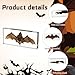 Taxidermy Bat Insect in Resin, Real Bat Specimens Animal Specimen in Resin Fans of Taxidermy Animal Skull Oddities Biology Preserved in Resin for Science Education Desk Decor (Bat 2)