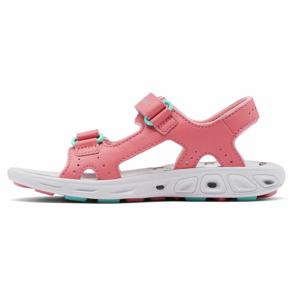 Columbia Youth Techsun Vent Sandales De Randonnée Et Trekking pour Mixte enfant, Rouge (Wild Salmon x Dolphin), 38 EU