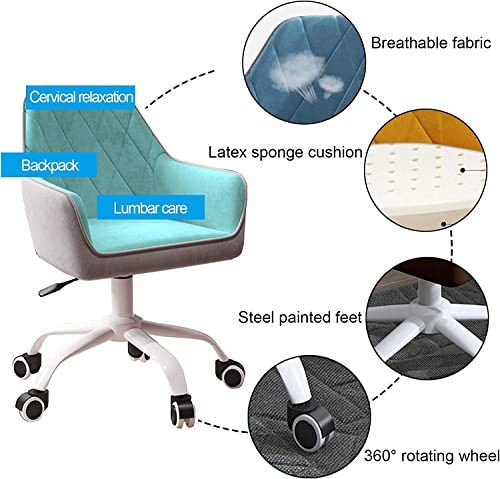 Chaise de bureau confortable en velours avec dossier de qualité supérieure