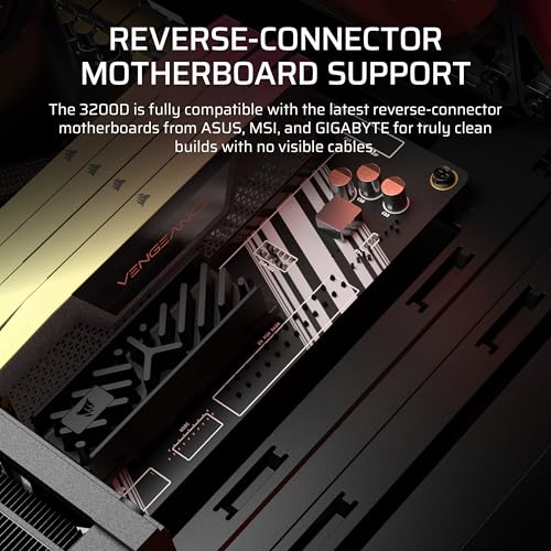 Image of CORSAIR 3200D RS ARGB Mid-Tower PC Case - 3X RS120 ARGB PWM Fans Included, GPU Anti-sag Stabilization Arm, ASUS BTF, MSI Project Zero, Gigabyte Project Stealth - Black