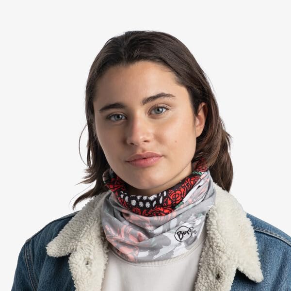 Image of BUFF Original EcoStretch Neck Gaiter, UPF 50 Sun Protection, Breathable, Versatile, Quick Dry, Multi-Colored, Adult Size