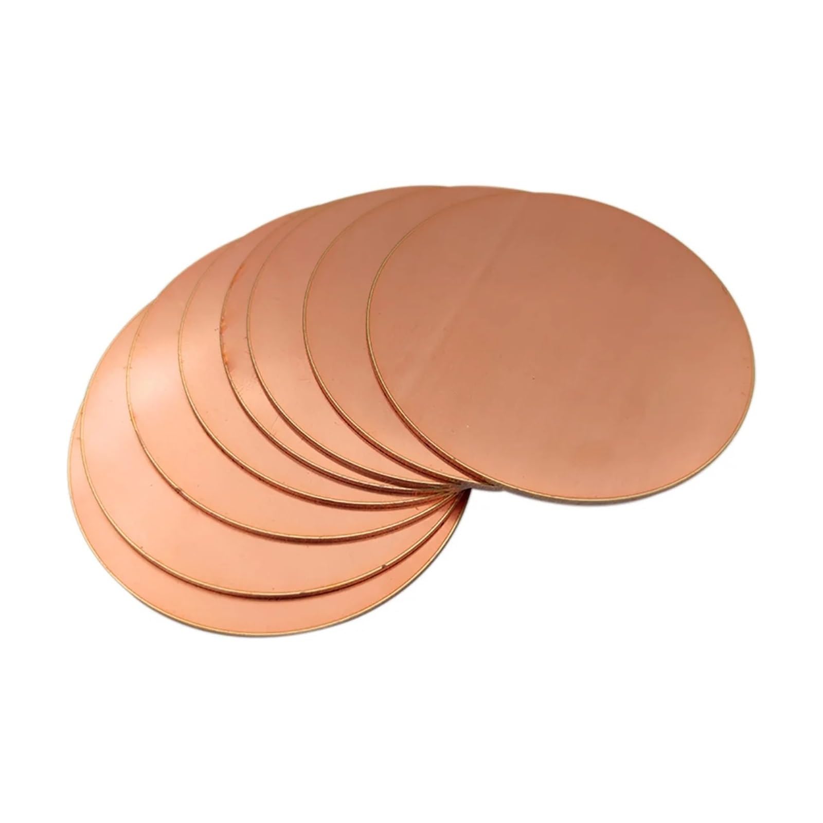 3 szt./partia tarczy ze stali nierdzewnej T2, średnica tarczy miedzianej 35, 36, 37, 38~49 mm, czysta okrągła płyta, grubość blachy okrągłej 1 mm 2 mm (grubość 2 mm, średnica 43 mm)