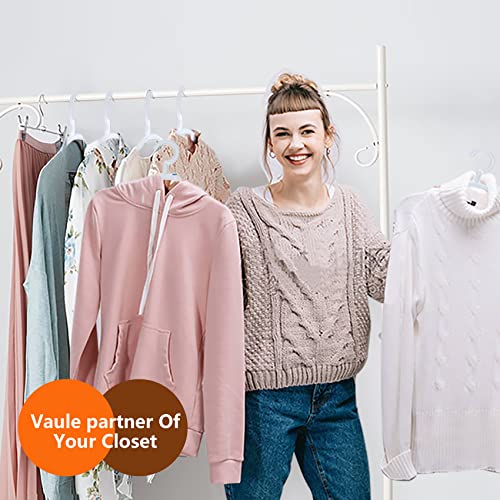 Dedu Plastic Clothes Hangers Space Saving Extra Wide Shoulder, Coat Hangers For Closet Heavy Duty 360° Rotate, Standard Plastic Hangers Beige 36 Pack Ideal For Everyday Use #TOP5