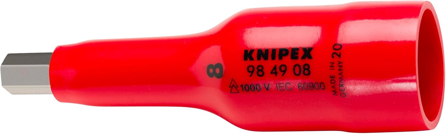 KNIPEX 98 49 08 1,000V Insulated-1/2 Drive Socket Wrench