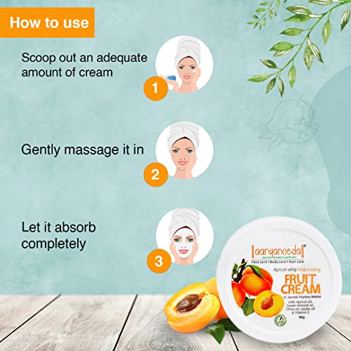 Image of Aryanveda Apricot Whip Moisturizing Fruit Cream For Men & Women 90 Gm Each - Pack Of 2