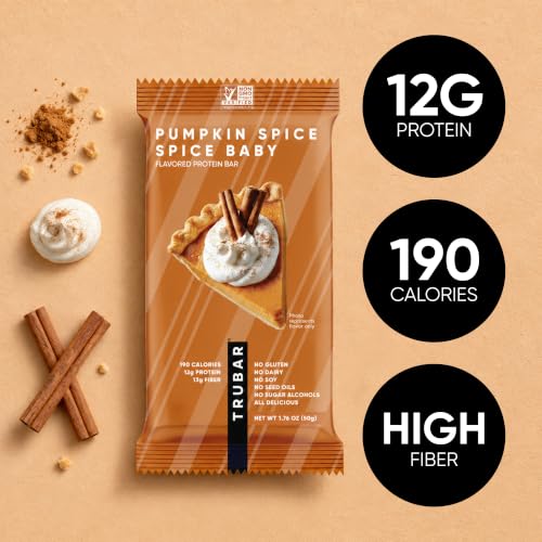 Image of TRUBAR Vegan Protein Bar, Spice, Spice Baby, Plant Based, 12ct