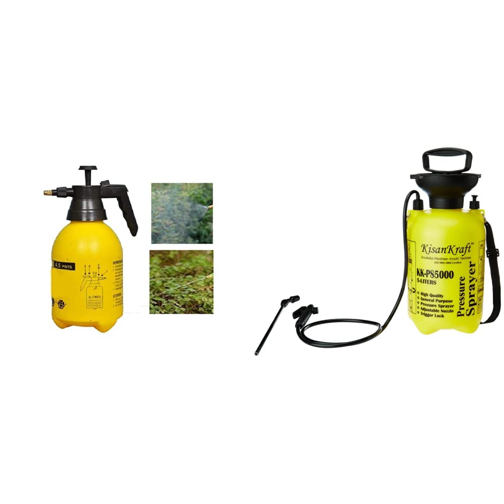 Kisan Kraft KK-PS2000 Manual Sprayer (2 Liter) (Color May Vary) & Kisan Kraft KK-PS5000 5-Litre Plastic Manual Sprayer (Color May Vary)-picture-34