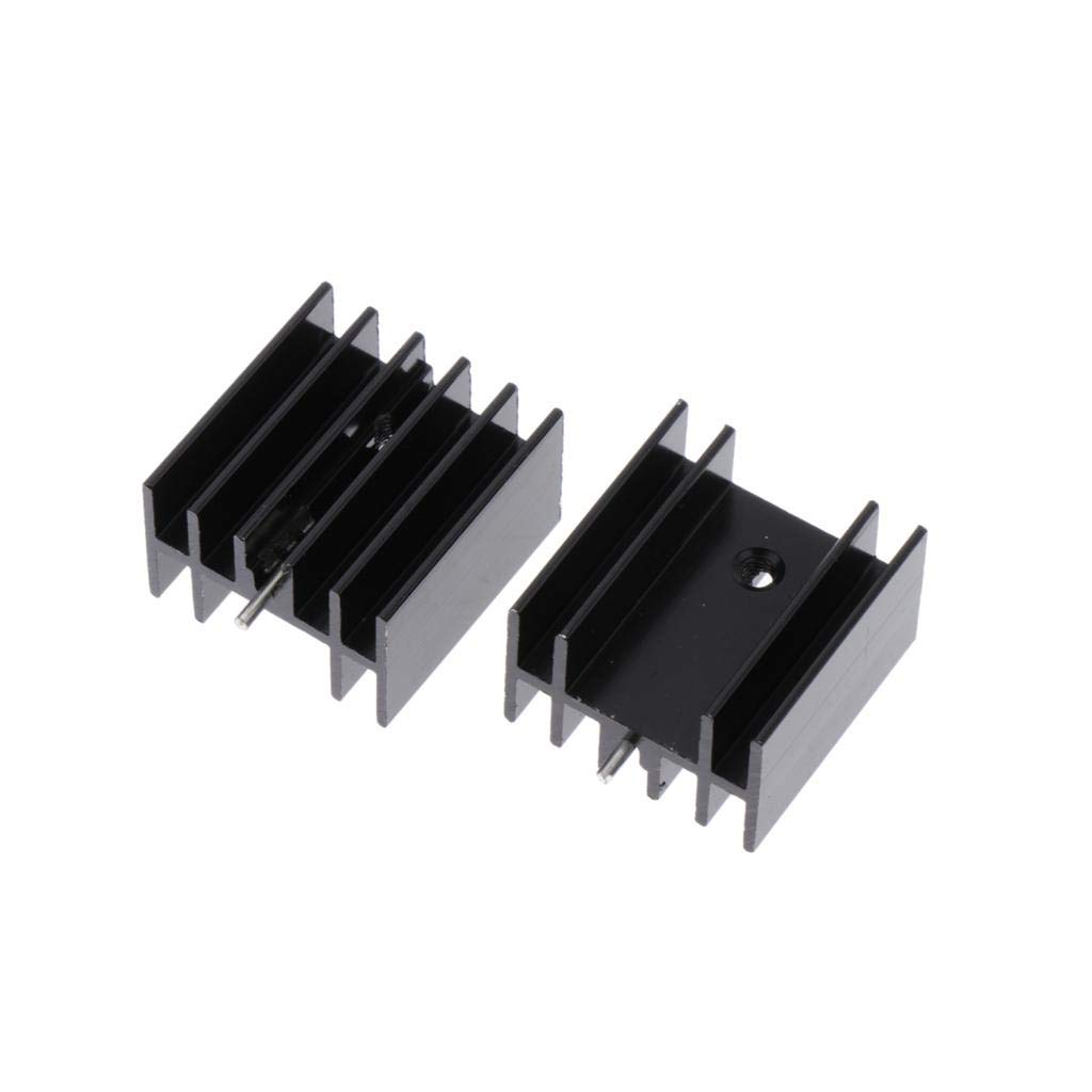 Desconocido Generic 20 Piezas de Radiador de Aluminio de 24 Mm X 25 Mm 16pcs Mm 7805 Radiador Radiador