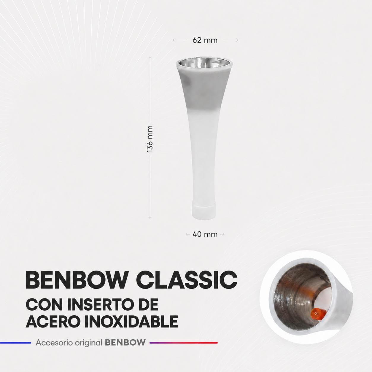 BenBow 10 piezas de repuesto 016 embudo de acero inoxidable para pistola de limpieza de aire comprimido, accesorios de aire comprimido, compatible con la serie Classic