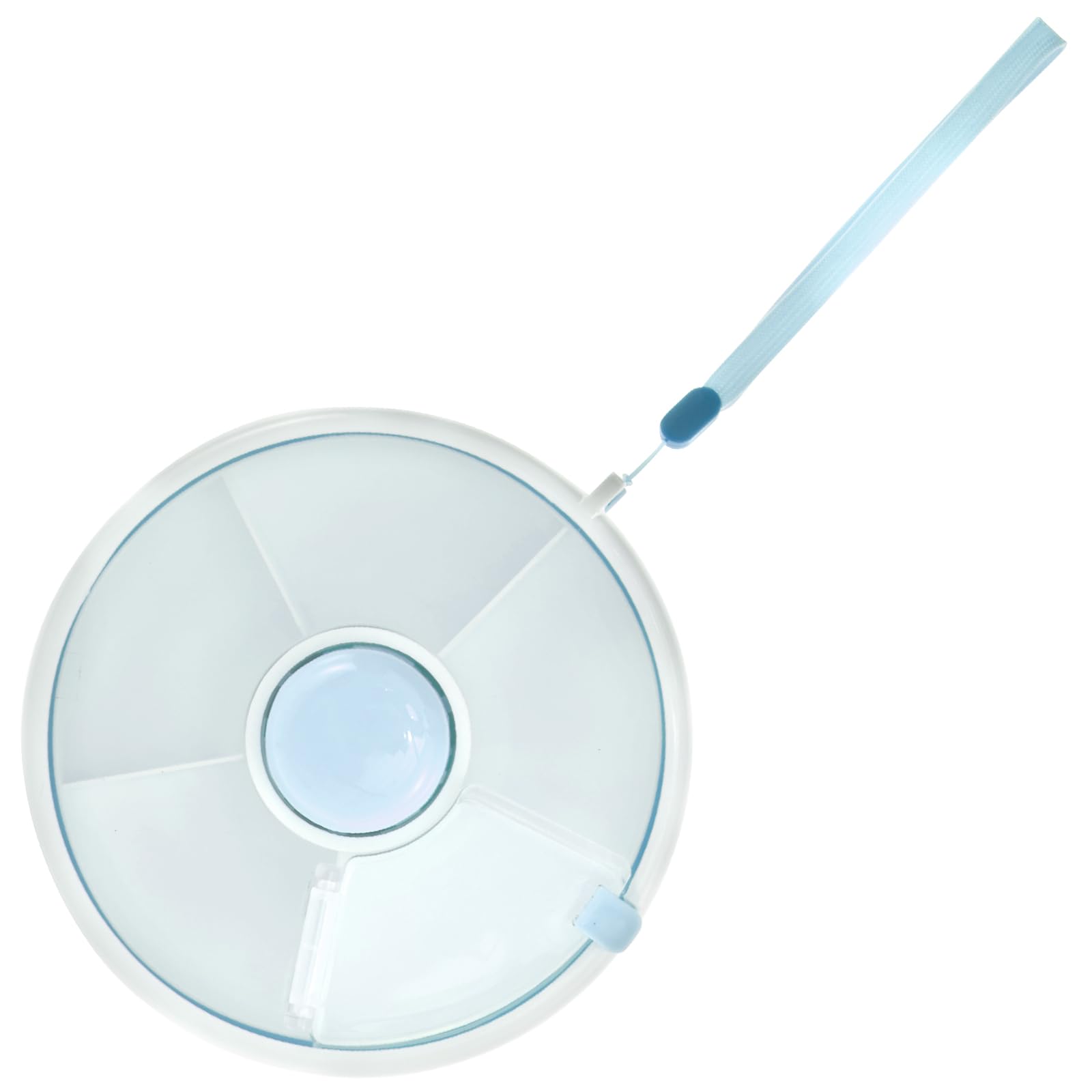 Annizhty Snack Spinner - Contenitore portatile per snack con 5 scomparti, coperchio trasparente a tenuta stagna, per bambini, per verdure, melone, caramelle, frutta, snack, semi