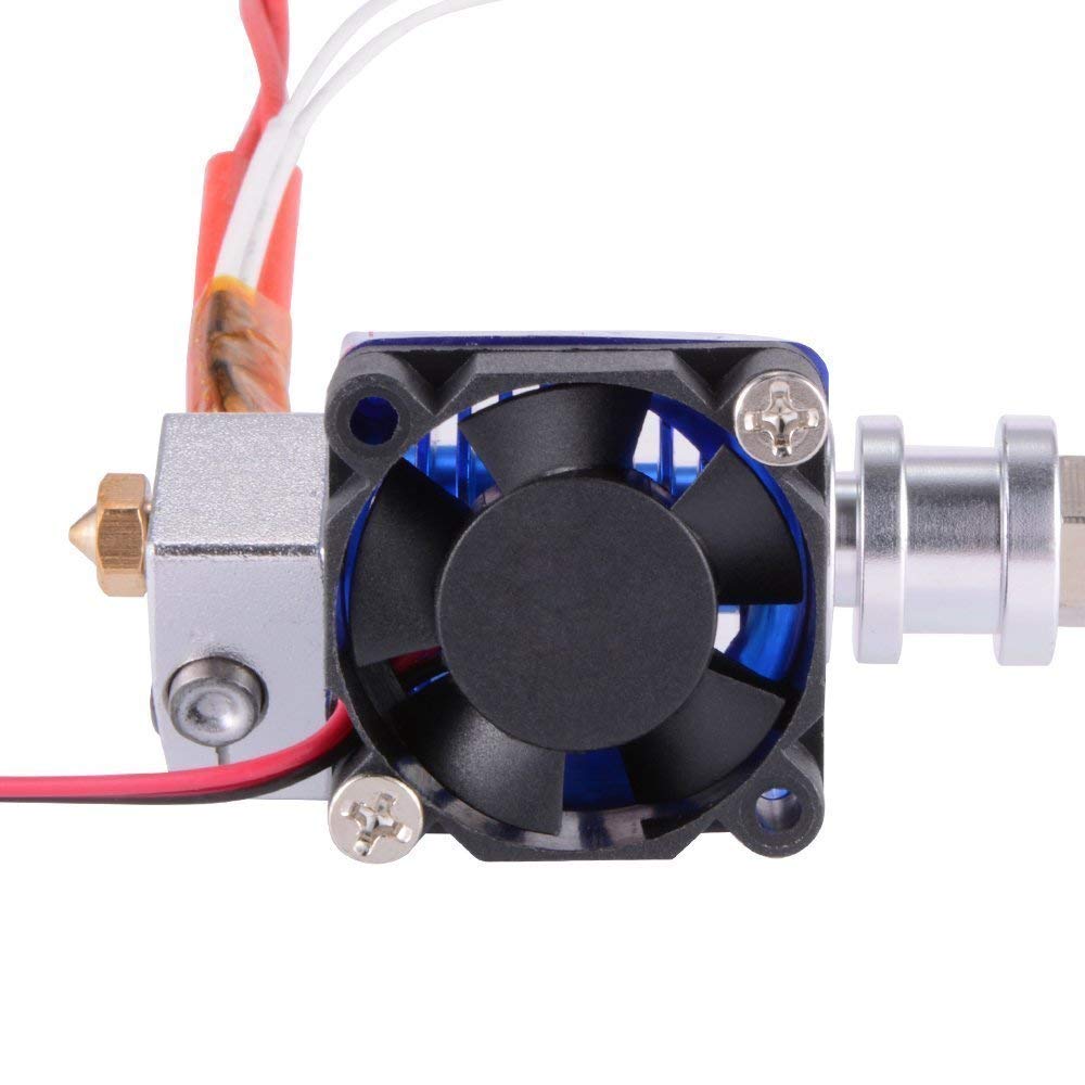 DollaTek Metalowa g?owica J-Head V6 Hot End do drukarki 3D 1,75 mm filament Bowden wyt?aczarka 0,4 mm dysza Kossel Mini Prusa i3