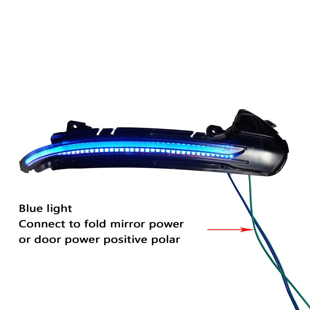Espejo Lateral Con Luz De Giro Dinámica LED Para Audi A6 4G C7 S6 2013-2017, Lente Ahumado