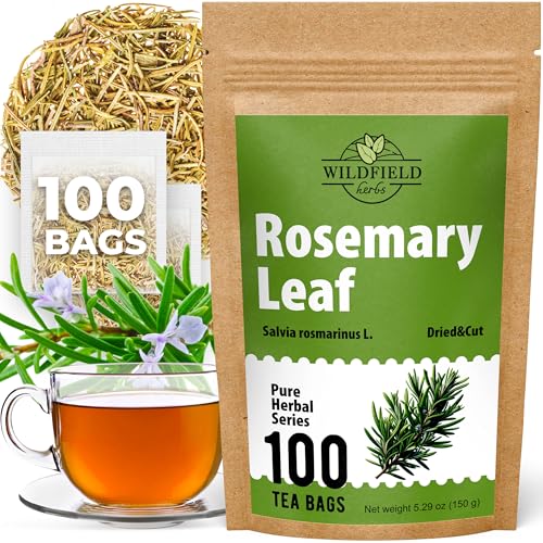 Image of 100 Bags Rosemary Tea Herbal Tea (Salvia Rosmarinus) - 100 Count 1.5g Bags Rosemary Herb Te De Romero