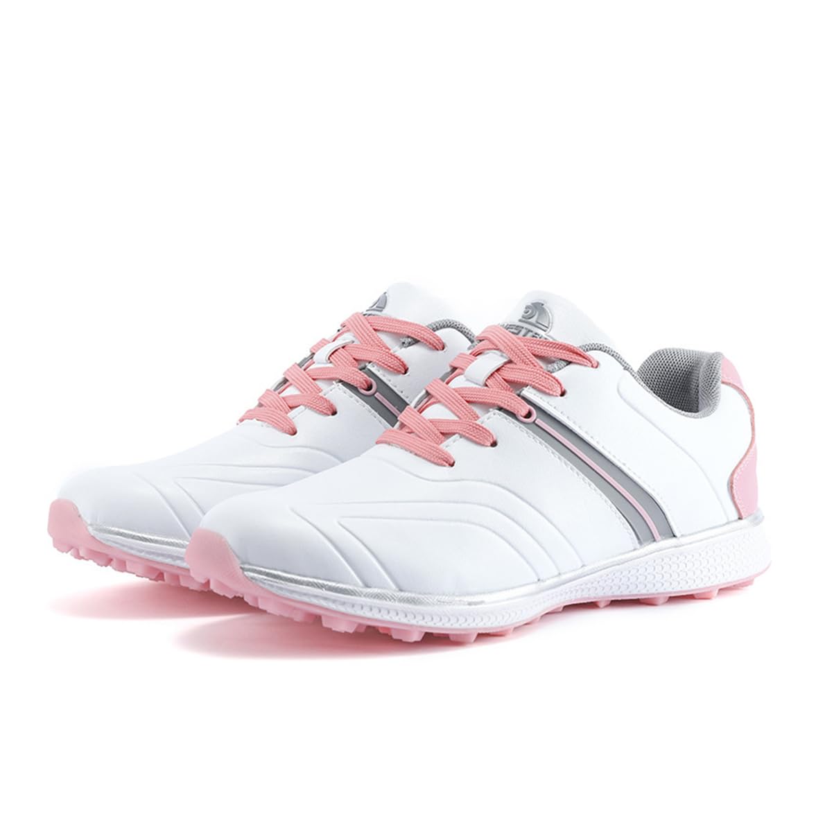 Zapatos De Golf Resistentes Al Agua para Mujer, Calzado De Golf Sin Clavos Al Aire Libre Comodidad Zapatillas De Cuero para Caminar