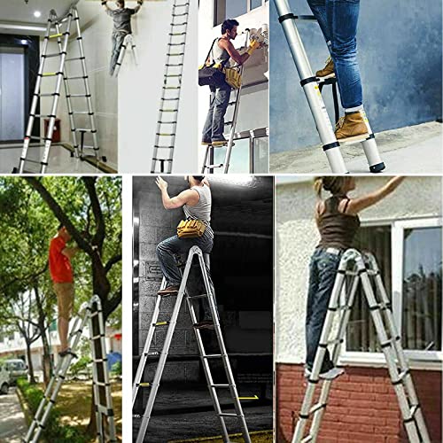 Multi-Purpose Ladder Stainless Steel Ladder Portable Attic Ladder A-Frame Extendable Ladder for Indoor Outdoor Use Telescopic Ladder with Non-Slip Feet Heavy Duty Folding Ladder(2.5m+2.5m) 2 Multi-Purpose Ladder Stainless Steel Ladder Portable Attic Ladder A-Frame Extendable Ladder for Indoor Outdoor Use Telescopic Ladder with Non-Slip Feet Heavy Duty Folding Ladder(2.5m+2.5m) - Image 2